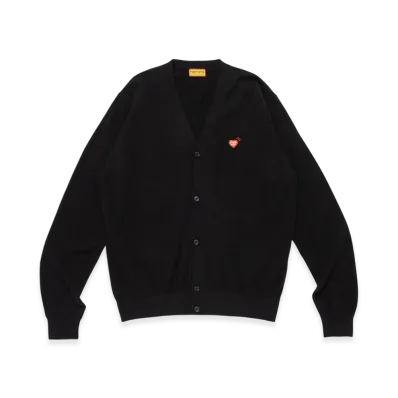HUMAN MADE Heart Badge Knit Cardigan "Black"