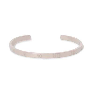 Maison Margiela Numerical Slim Cuff Bracelet "Silver"