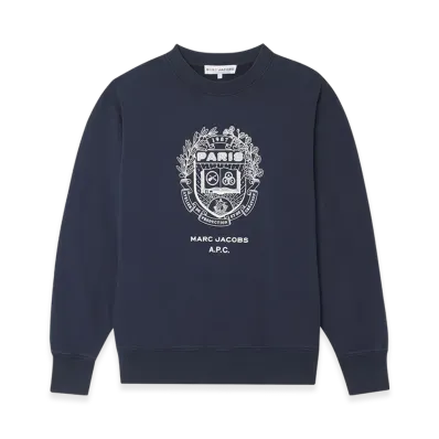 A.P.C. Marc Jacobs. The Mens Paris Crewneck "Dark Navy"