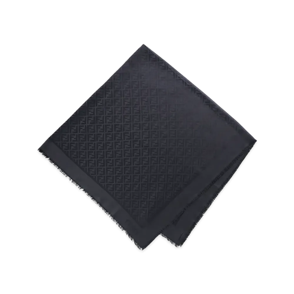 FENDI Silk Blend Shawl/Scarf "Black"