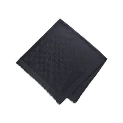 FENDI Silk Blend Shawl/Scarf "Black"