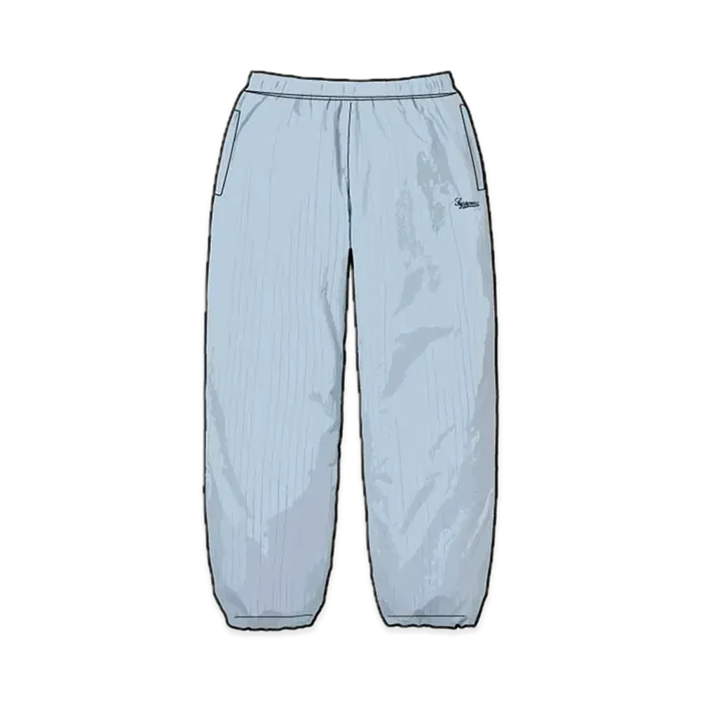 Supreme Reflective Pinstripe Track Pant "Light Blue"