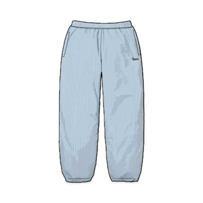 Supreme Reflective Pinstripe Track Pant "Light Blue"