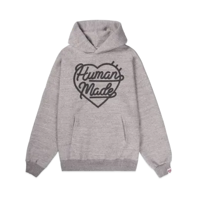 HUMAN MADE HEART SWEAT HOODIE "Grey"