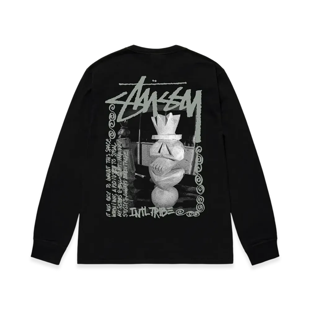 Stussy Landin LS Tee "Black"