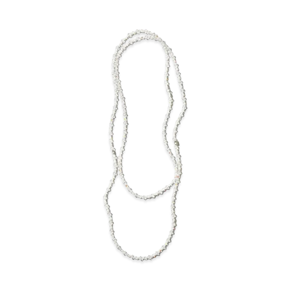 NEEDLES Crystal Beads Long Necklace "White"