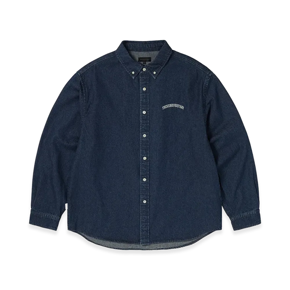 thisisneverthat Washed Denim Shirt "Washed Indigo"