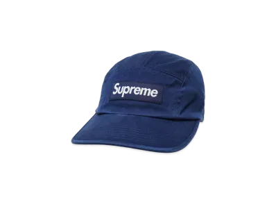 Supreme Washed Chino Twill Camp Cap "Navy"(24SS)