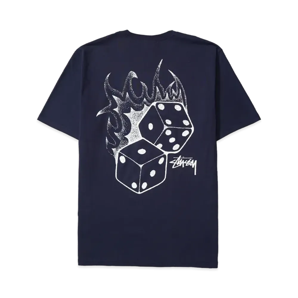 Stussy Fire Dice Tee "Navy"