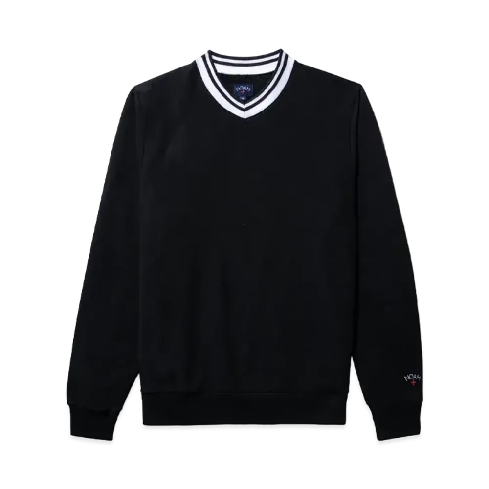 Noah V-Neck Sweatshir "Black"