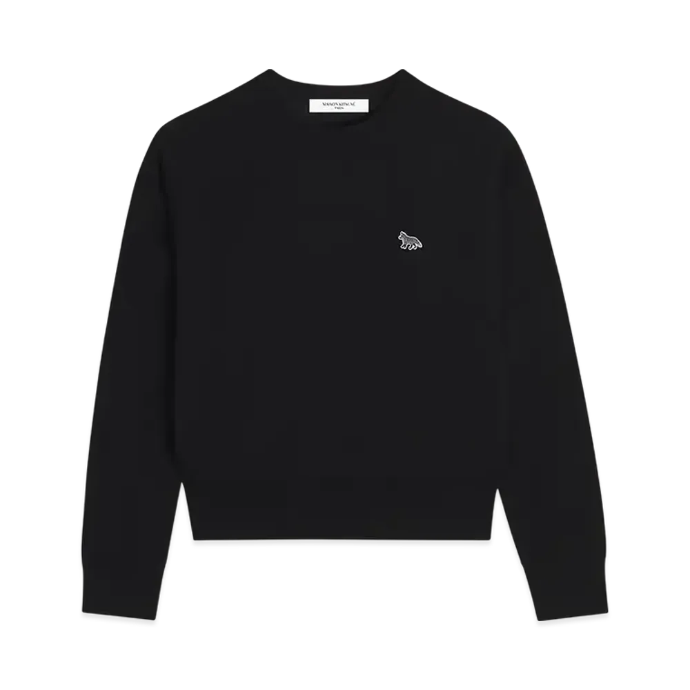 Maison Kitsune Baby Fox Patch Regular Jumper "Black"