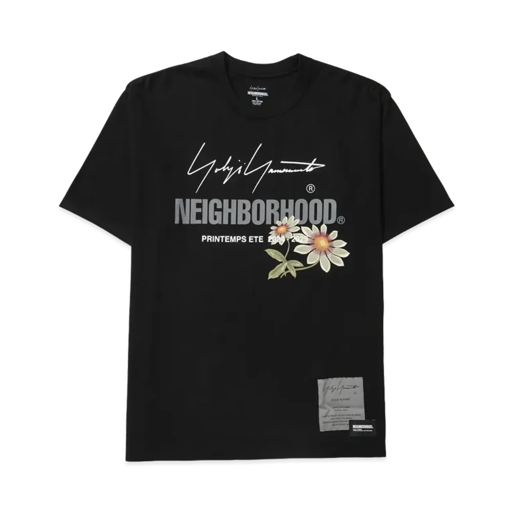 Yohji Yamamoto POUR HOMME x Neighborhood Tee SS-1 "Black"