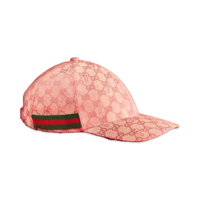 PALACE GUCCI GG-P Canvas Baseball Hat "Pale Pink"