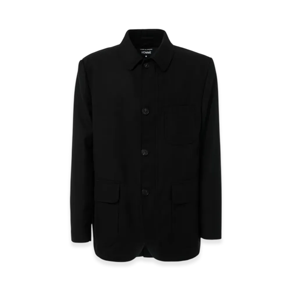 COMME des GARCONS HOMME Wool Serge Jacket "Black"