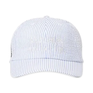 Mercedes Anchor inc. Seersucker Cotton Cap "Light Blue"