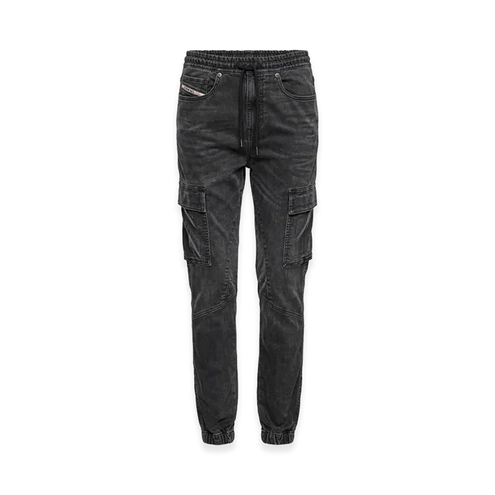 Diesel Women's Stretch Cargo Pocket Joggjeans D-Ursy Slimfit "Black"