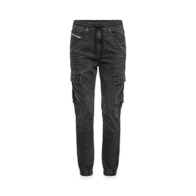 Diesel Women's Stretch Cargo Pocket Joggjeans D-Ursy Slimfit "Black"