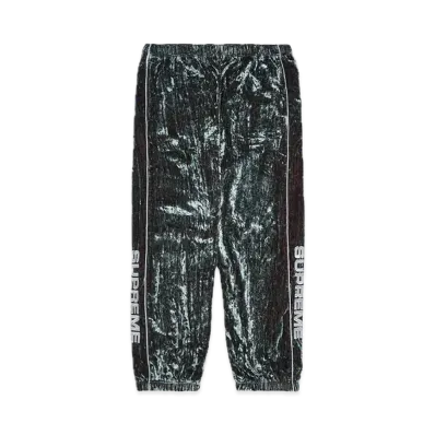 Supreme Crushed Velvet Track Pant "Olive"