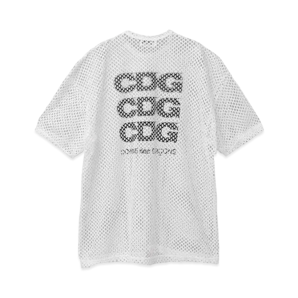 CDG Oversized Mesh T-Shirt "White"