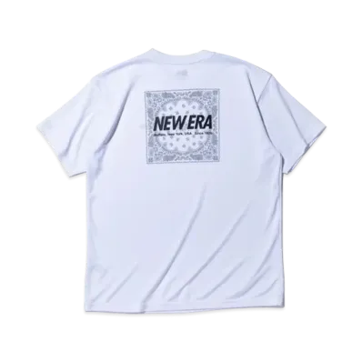 NEW ERA Performance Apparel Short Sleeve Tech T-Shirt Paisley Regular Fit "White"