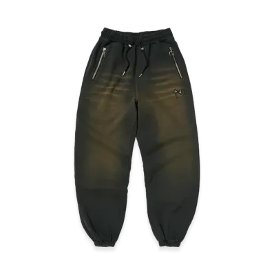 THUG CLUB TC Two Tone Washed Jogger Pants "Rust Black"