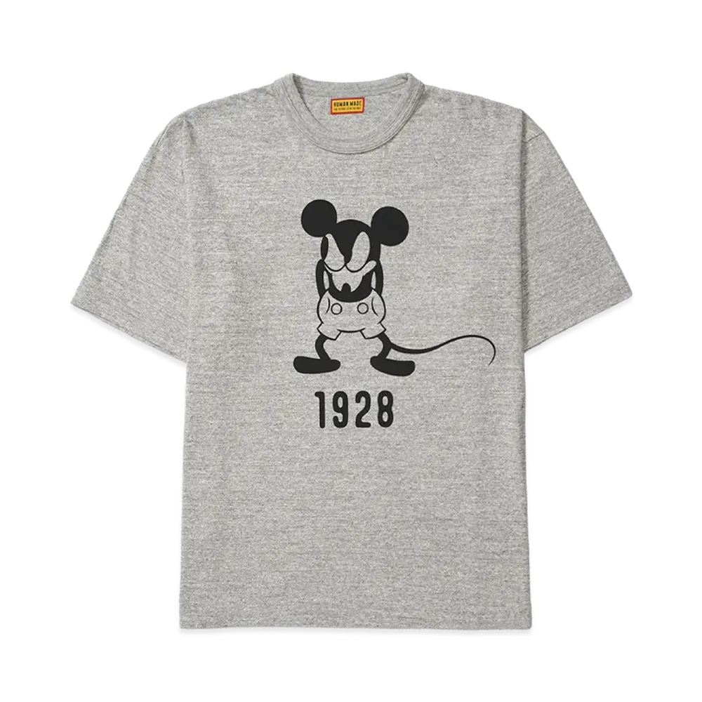 HUMAN MADE x Mickey Mouse Graphic T-Shirt #2 1928 Kyoto Exclusive "Grey"