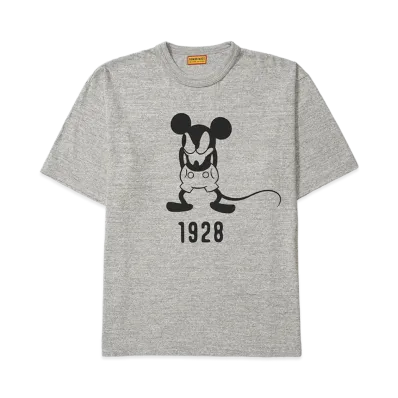HUMAN MADE x Mickey Mouse Graphic T-Shirt #2 1928 Kyoto Exclusive "Grey"