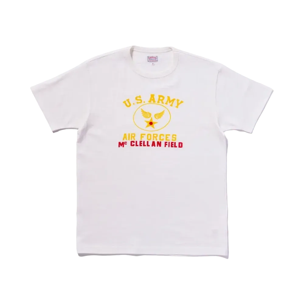 THE REAL McCOY'S American Athletic Tee / Usaaf Mcclellan "Milk"