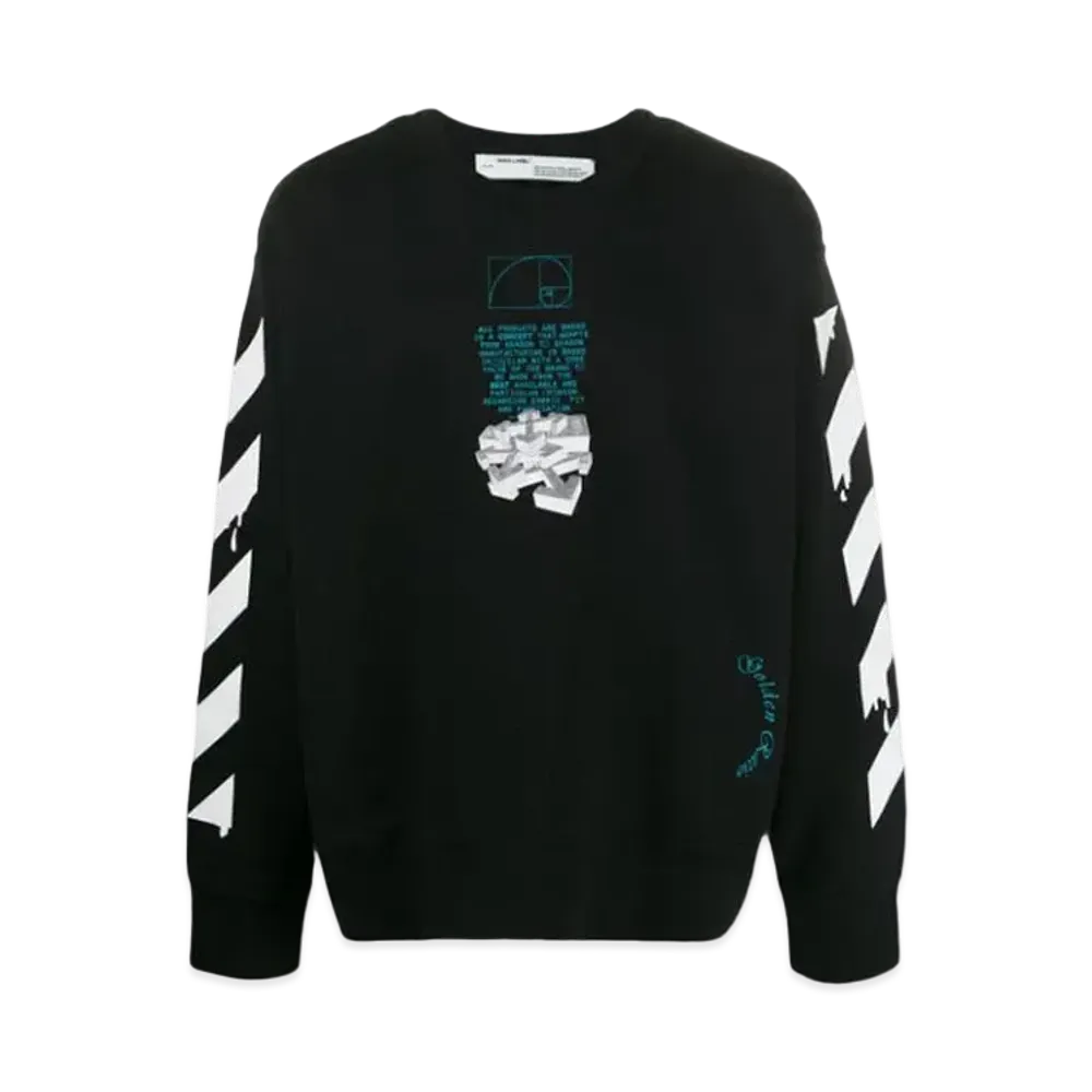 OFF-WHITE Dripping Arrows Incompiuto Sweatshirt "Black"