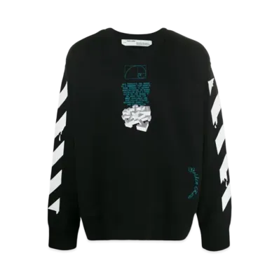 OFF-WHITE Dripping Arrows Incompiuto Sweatshirt "Black"
