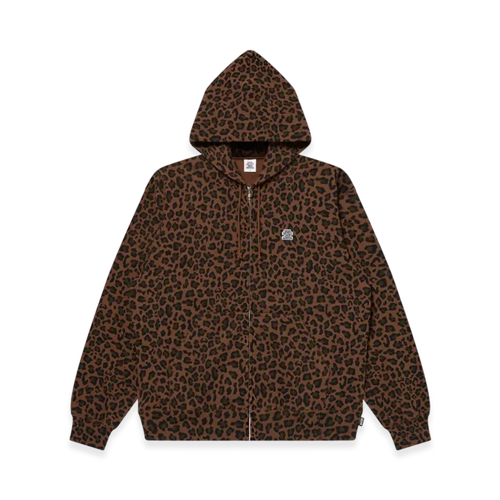 BlackEyePatch Patterned Small OG Zip Hoodie "Leopard"