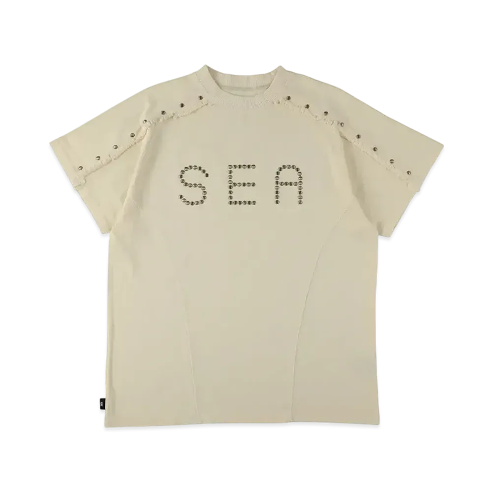 WIND AND SEA Sulfer Acid Studs C-Off S/S Top "Ecru"