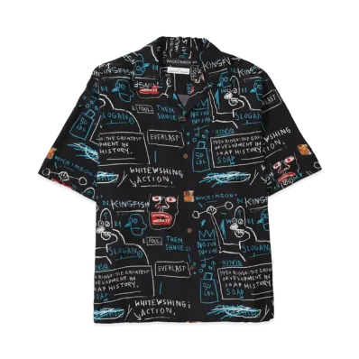 WACKO MARIA Jean-Michel Basquiat / Hawaiian Shirt "Black"