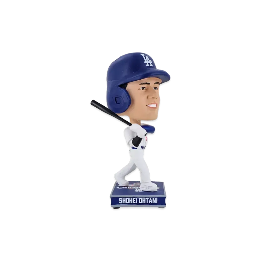 HOMEGAME x SHOHEI OHTANI \ HOME GAME LA DODGERS 2024 WSC PLAYER 4.5 INCH SQUARE BASE MINI BIGHEAD "BLUE"