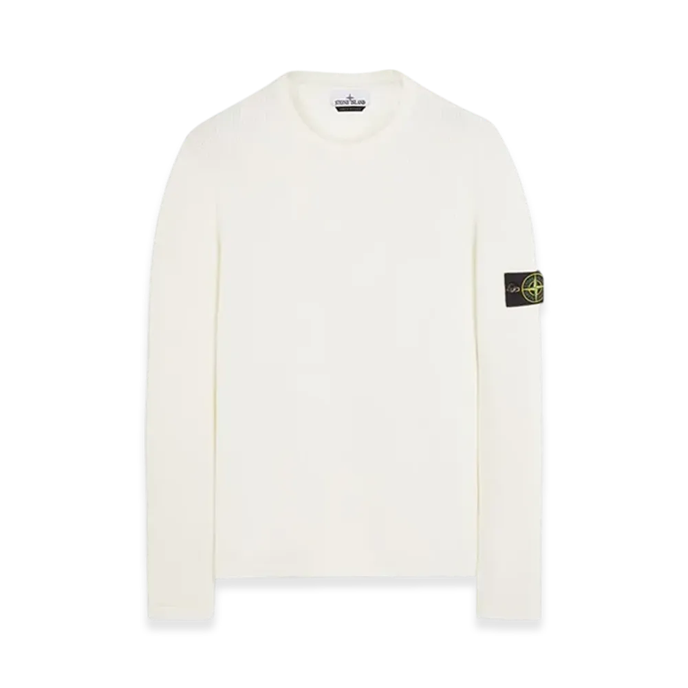 Stone Island 514D8 Soft Organic Cotton Crewneck Knit - 24SS "White"