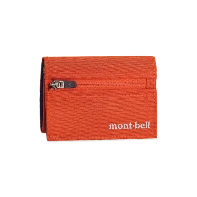 mont-bell Compact Tri-fold Wallet "Orange"