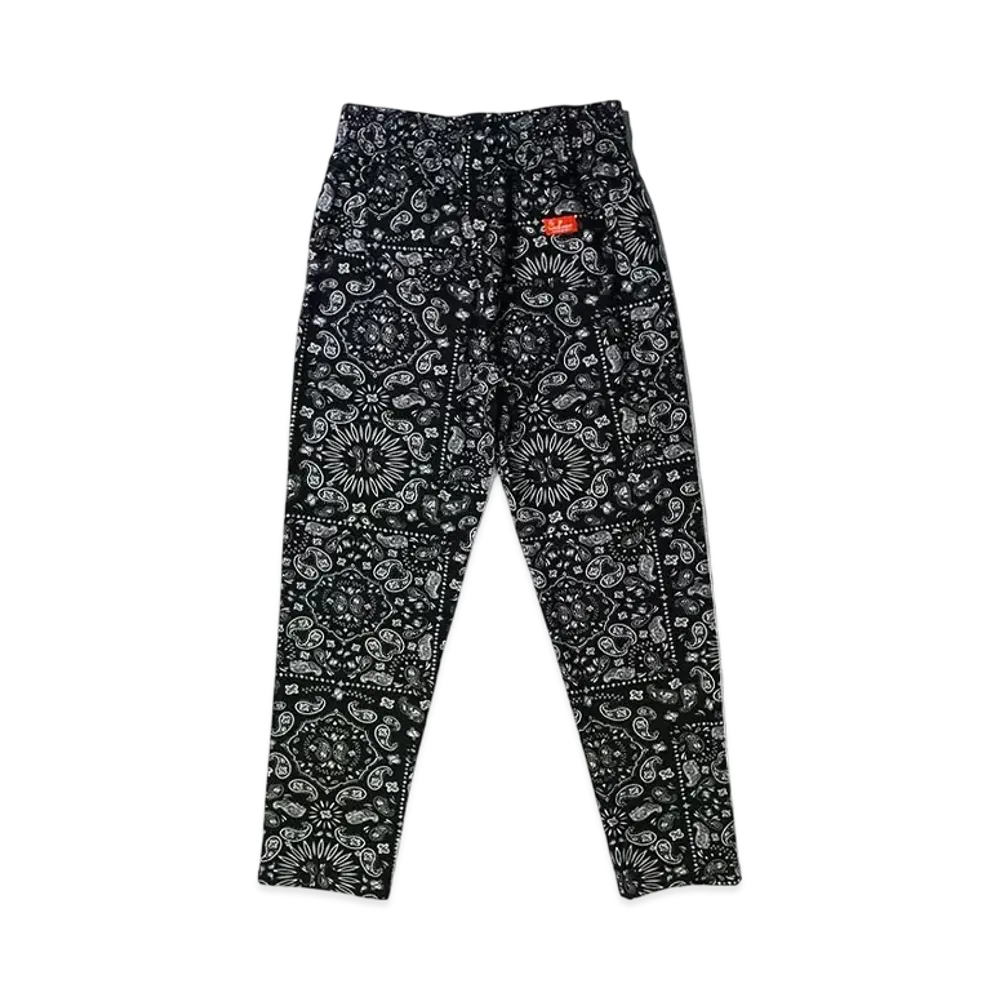 COOKMAN Chef Pants Waiter's Pants "Black/Paisley"
