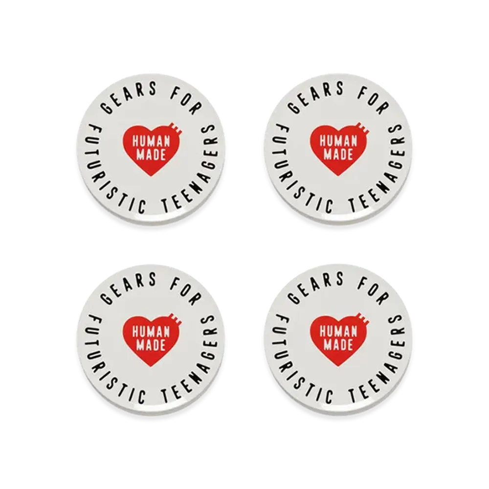 HUMAN MADE Heart Coaster Set "White"