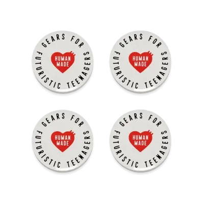 HUMAN MADE Heart Coaster Set "White"