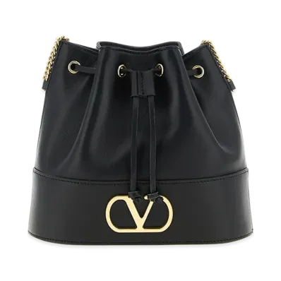 Valentino Garavani Women's Vlogosignature Mini Bucket Bag "Black"