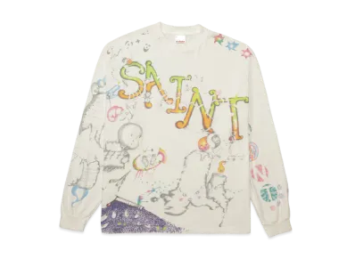 SAINT Mxxxxxx × Coco Star Sims LS T-Shirt/Coco "White"