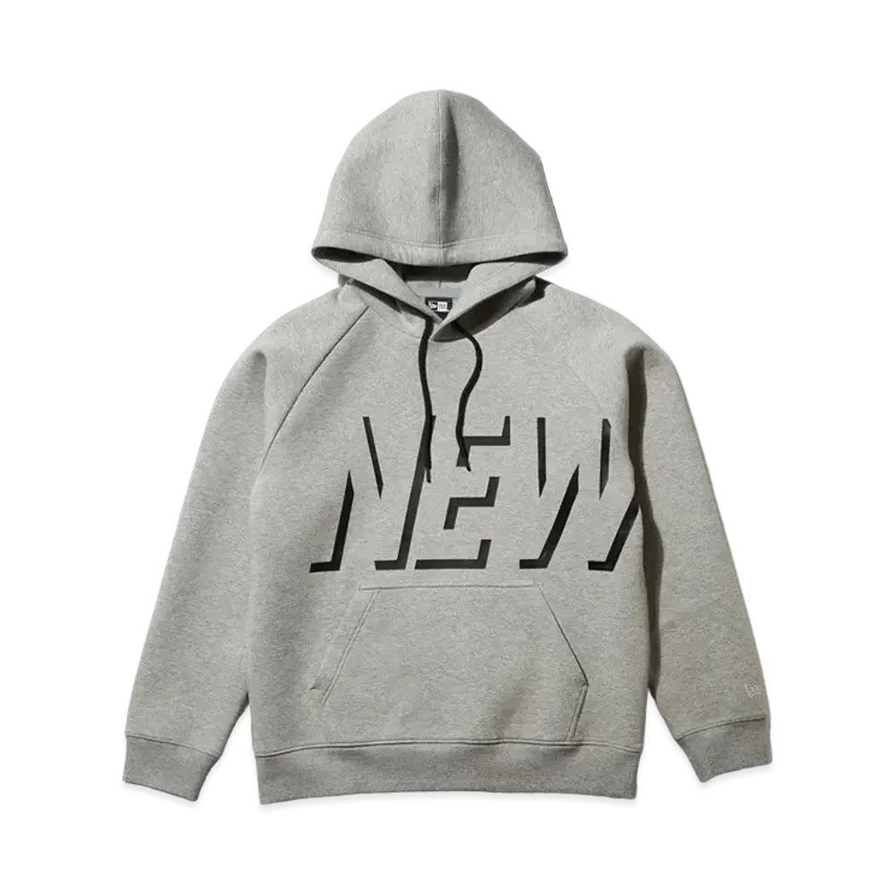 NEW ERA Tech Sweat Pullover Hoodie Shadow Logo "Heather Grey"