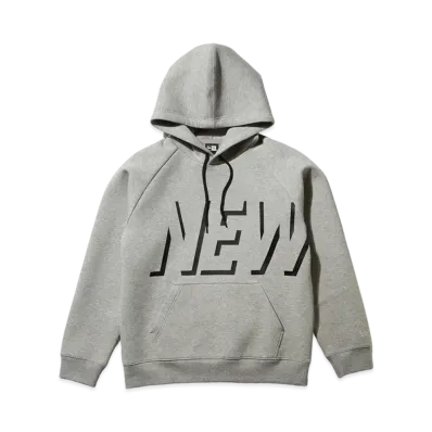 NEW ERA Tech Sweat Pullover Hoodie Shadow Logo "Heather Grey"