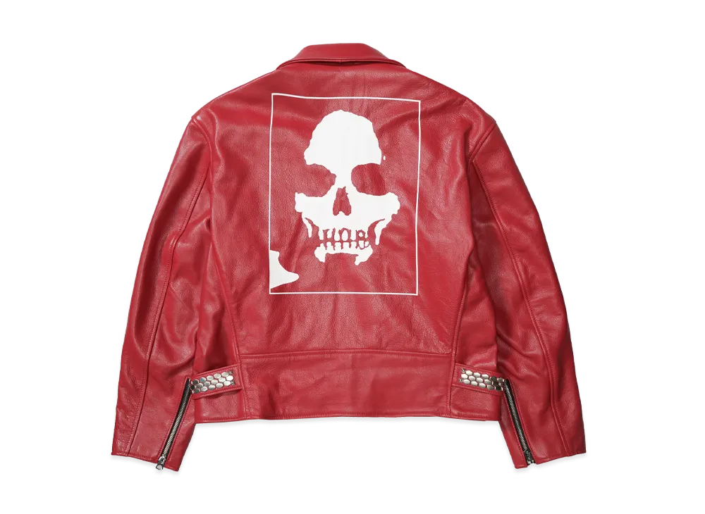 Supreme x Number (N)ine x Schott Perfecto Leather Jacket "Red"