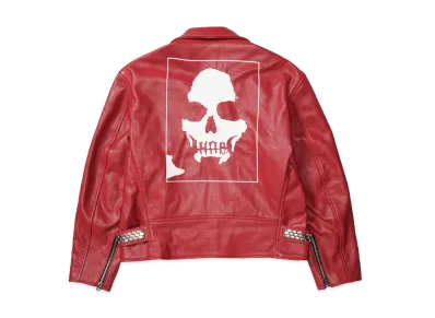 Supreme x Number (N)ine x Schott Perfecto Leather Jacket "Red"