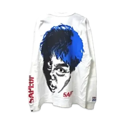 SAPEur x MASATOSHI HAMADA Blue Head Hamada LS Tee "White"