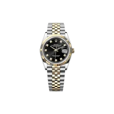 ROLEX Datejust 36 Oystersteel & Yellow Gold "Black"