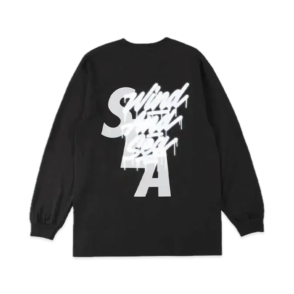 It's A Living x WIND AND SEA LS Tee "Black"
