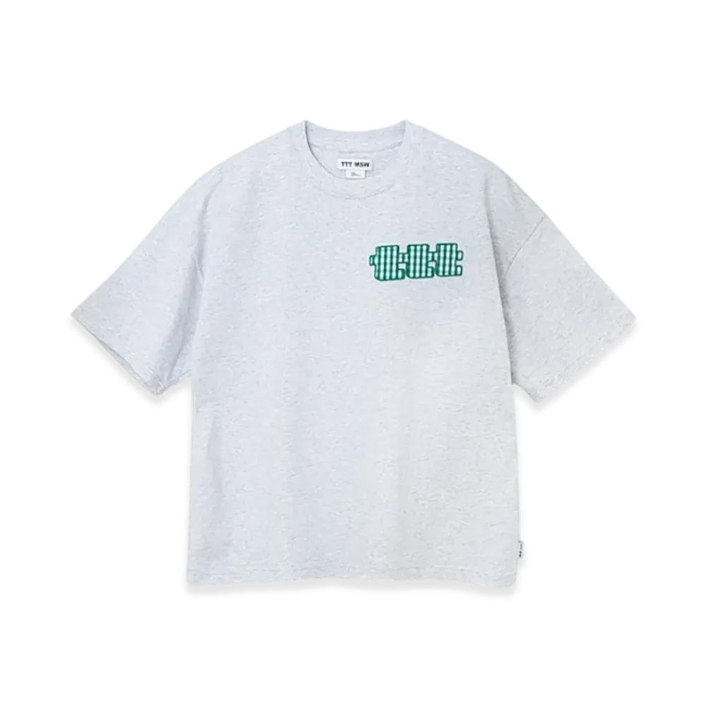 TTTMSW Gingham Check Logo Tee "Grey"