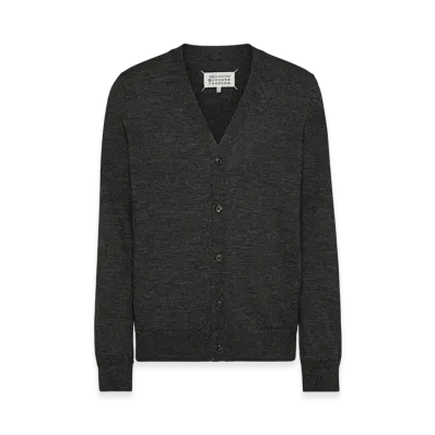 Maison Margiela Men's Elbow Patch Cardigan "Charcoal"